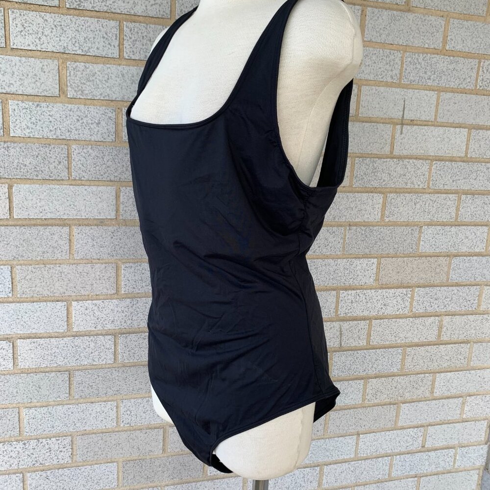 EVERLANE RENEW BLACK ONE PIECE SWIMSUIT SIZE XL - Picture 7 of 8